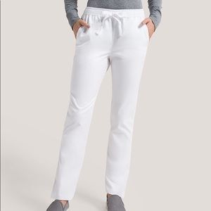 Skinny White Jaanuu Scrub Pants